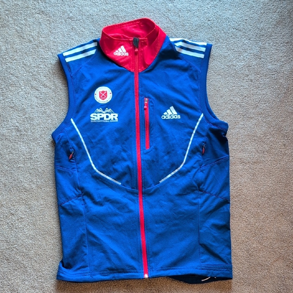 Adidas Red White and Blue Team USA Performance Athletic Vest